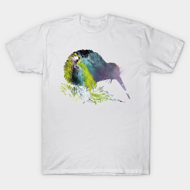 Kiwi Bird T-Shirt by BittenByErmines